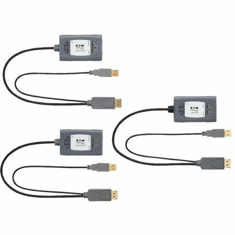 Eaton Tripp Lite Series 2-Port DisplayPort over Cat6 Extender Kit, Pigtail Transmitter/2x Receivers, 4K 60 Hz, HDR, 4:4:4, 230 ft. (70.1 m), TAA — B127U-002-PDPD2