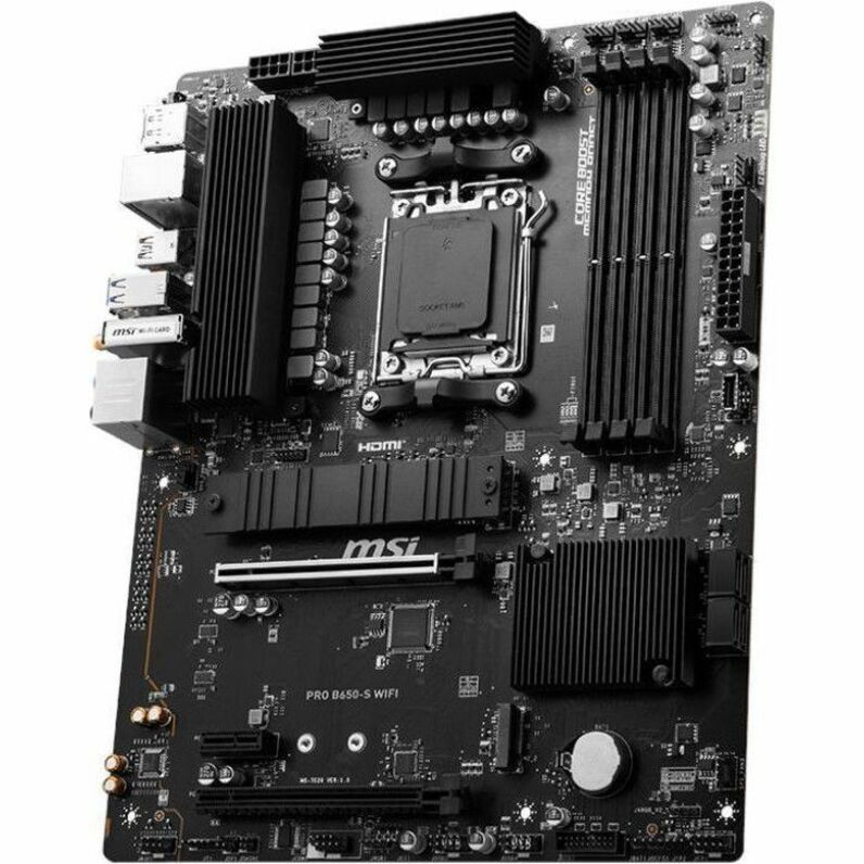 MSI PRO B650-S WIFI Desktop Motherboard - AMD B650 Chipset - Socket AM5 - ATX — PROB650-SWIFI