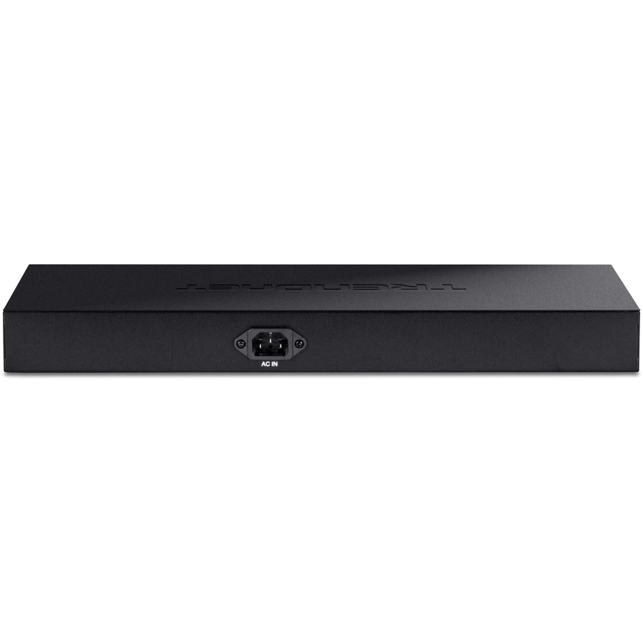 TRENDnet 16-Port Gigabit PoE+ Switch, 16 x Gigabit PoE+ Ports, 246W PoE Power Budget, 32 Gbps Switching Capacity, Desktop Switch, Ethernet Network Switch, Metal, Lifetime Protection, Black, TPE-TG160g