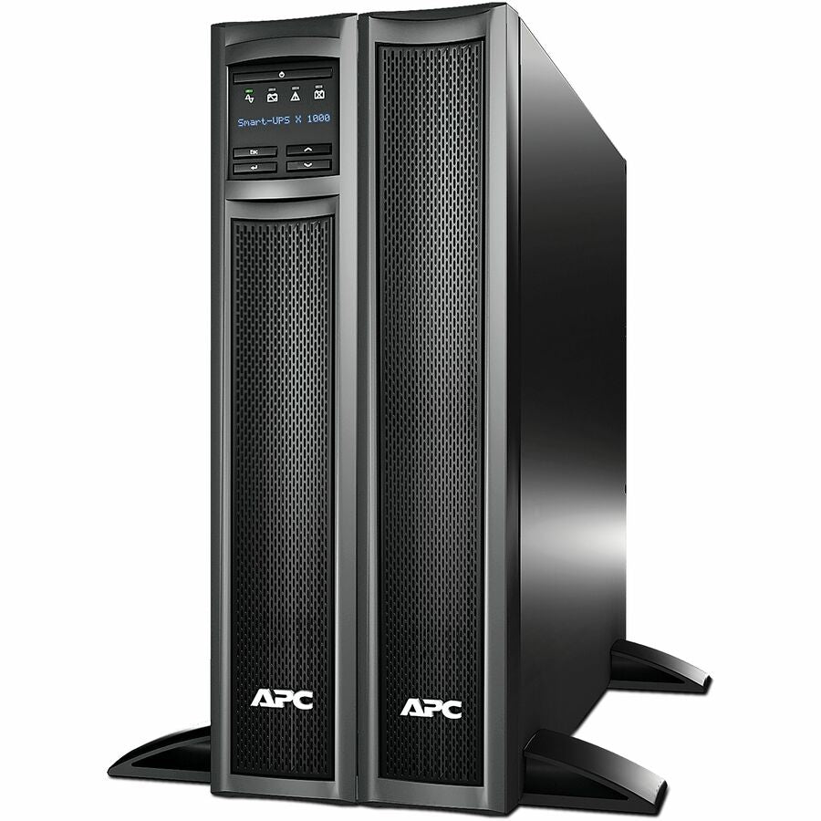APC Smart-UPS X, Line Interactive, 1000VA, Rack/tower convertible 2U, 120V, 8x 5-15R NEMA, SmartConnect port+NMC, Extended runtime — SMX1000CNC