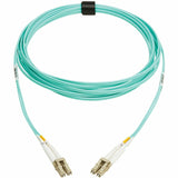 Eaton Tripp Lite Series 10Gb/40Gb/100Gb Duplex Multimode 50/125 OM4 LSZH Fiber Patch Cable (LC/LC), Aqua, 10M (32.8 ft.), TAA — N820-10M-OM4TAA