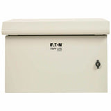Eaton Tripp Lite Series SmartRack Industrial Enclosure - NEMA 3R, Wall Mount, Metal, Locking, Fan With Thermal Switch, 20.5 in. Depth, 6U, Gray — SRN3RG6UDP