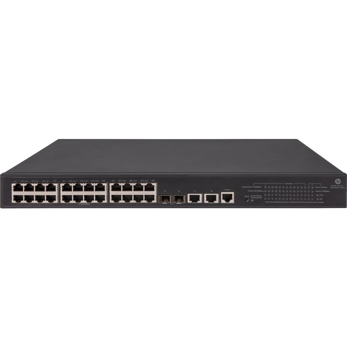 HPE 1950-24G-2SFP+-2XGT-PoE+(370W) Switch — JG962A#ABA