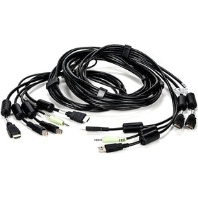 Vertiv Avocent USB Keyboard and Mouse, Dual HDMI and Audio Cable, 10 ft. for Vertiv Avocent SV and SC Series Switches — CBL0117