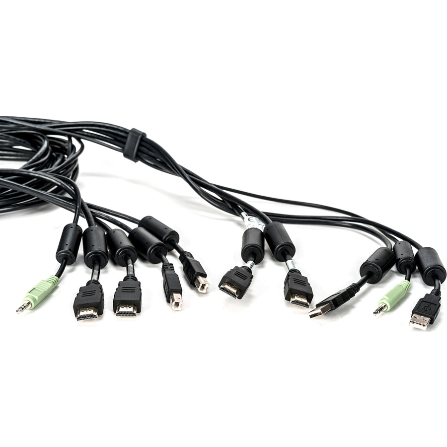 Vertiv Avocent USB Keyboard and Mouse, Dual HDMI and Audio Cable, 10 ft. for Vertiv Avocent SV and SC Series Switches — CBL0117