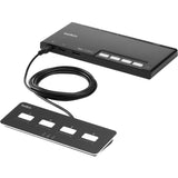 Belkin 4-Port Single Head DVI Modular Secure KVM Switch PP4.0 W/ Remote — F1DN104MOD-DD-4