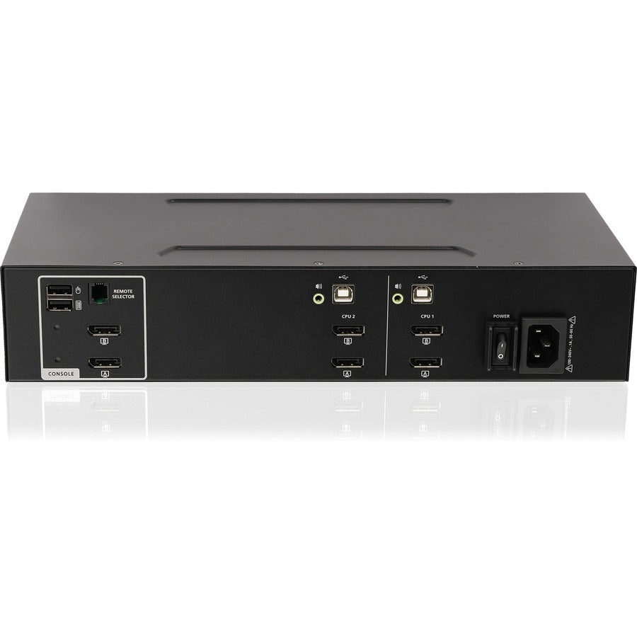 IOGEAR 2-Port Dual View DisplayPort KVM Switch w/Audio — GCS1422TAA4