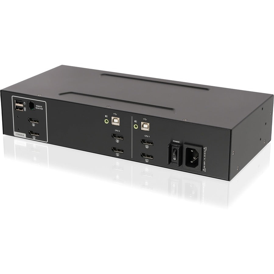IOGEAR 2-Port Dual View DisplayPort KVM Switch w/Audio — GCS1422TAA4