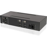 IOGEAR 2-Port Dual View DisplayPort KVM Switch w/Audio — GCS1422TAA4