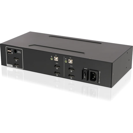 IOGEAR 2-Port Dual View DisplayPort KVM Switch w/Audio — GCS1422TAA4