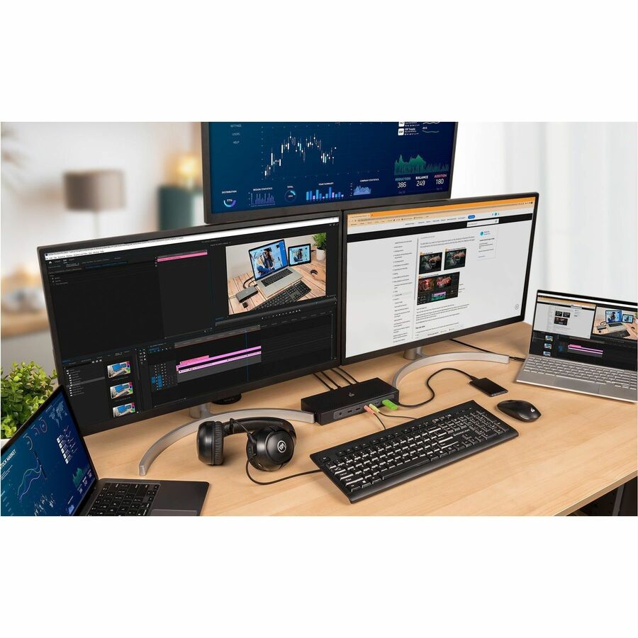 IOGEAR Dock Pro Duo USB-C Docking Station — GUD3CDHTAA