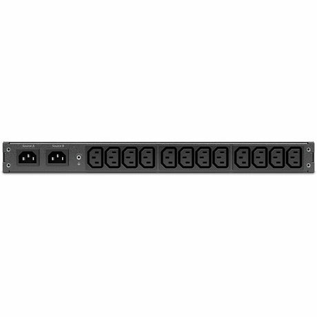 APC Netshelter Rack Automatic Transfer Switch, 1U, 10A, 230V, C14 IN, 12 C13 OUT, 50/60Hz — AP4421A