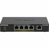 Netgear 5-Port Gigabit Ethernet SOHO Unmanaged Switch with 4 Ports PoE+ (83W) — GS305PP-300NAS