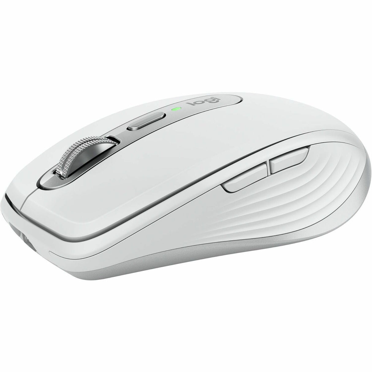 Logitech MX Anywhere 3S for Mac, Compact Wireless Bluetooth Mouse, 8K DPI Any-Surface Tracking, Quiet Clicks, USB C, Pale Grey — 910-006944