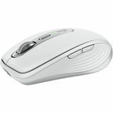 Logitech MX Anywhere 3S for Mac, Compact Wireless Bluetooth Mouse, 8K DPI Any-Surface Tracking, Quiet Clicks, USB C, Pale Grey — 910-006944