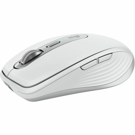 Logitech MX Anywhere 3S for Mac, Compact Wireless Bluetooth Mouse, 8K DPI Any-Surface Tracking, Quiet Clicks, USB C, Pale Grey — 910-006944