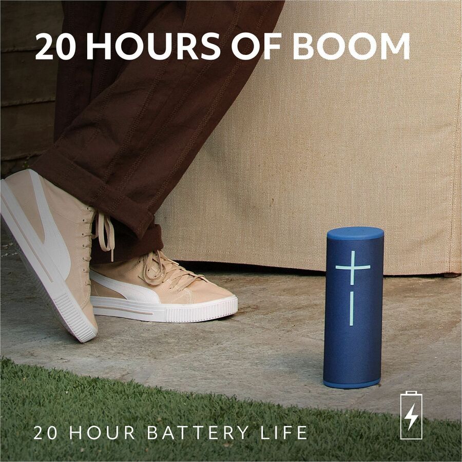Ultimate Ears MEGABOOM 4 Portable Waterproof Bluetooth Speaker With Powerful 360-Degree Sound and Thundering Bass, Floating Speaker With 20-Hour Battery and 147ft (45m) Range, Black — 984-001964