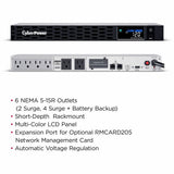 CyberPower CP700PFCRM1U PFC Sinewave UPS Systems — CP700PFCRM1U