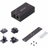 StarTech.com 1-Port Serial to Ethernet Adapter, 802.3af PoE Powered Serial Device Server, Wall/DIN Rail Mount, LAN To DB9 Converter, TAA — I13P-SERIAL-ETHERNET