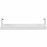 StarTech.com Under Desk Cable Management Tray, Length Adjustable, Clamp-On Installation, No Drilling Required, White — CALW-DESK-CABLE-TRAY