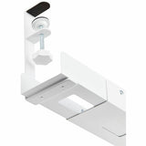 StarTech.com Under Desk Cable Management Tray, Length Adjustable, Clamp-On Installation, No Drilling Required, White — CALW-DESK-CABLE-TRAY