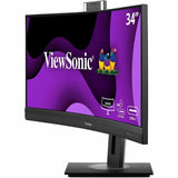 ViewSonic VG3457CV 34 Inch Ultrawide QHD 1440p Curved Video Conferencing Docking Monitor with Windows Hello Compatible IR Webcam, Advanced Ergonomics, and 100W USB C for Home and Office — VG3457CV