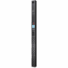 APC NetShelter Metered Rack PDU, 0U, 1PH, 3.3kW 208V 16A or 3.7kW 230V 16A, 18 C13 and 2 C19 outlets, C20 inlet — AP8858