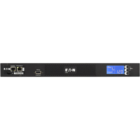 Eaton ATS rack PDU, 1U, (2) 5-15P input, 1.44 kW max, 120V, 12A, 10 ft cord, Single-phase, Outlets: (10) 5-15R — EATS115