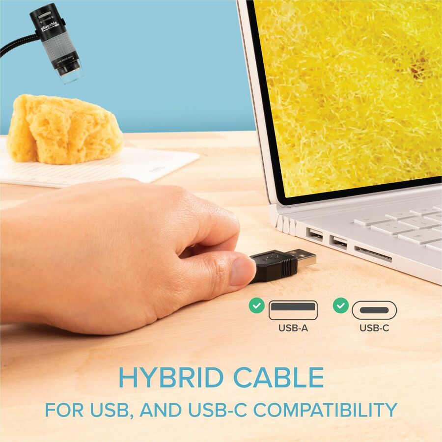 Plugable USB 2.0 Digital Microscope with Flexible Arm Observation Stand — USB2-MICRO-250X