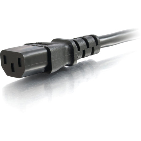 C2G 8ft 16 AWG Coiled Hospital Grade Power Cord (NEMA 5-15P to IEC320C13) - Black — 48070