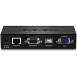 TRENDnet KVM Extension Kit, Extend Keyboard/Video/Mouse Controls, up to 100 Meters (328 ft.), Hot-Keys, Transmitter, Receiver, PS/2, VGA, TK-EX4