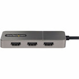 StarTech.com 3-Port USB-C Multi-Monitor Adapter, Type-C to 3x HDMI MST Hub, Triple 4K60Hz HDMI Laptop Display Extender / Splitter, Windows — MST14CD123HD