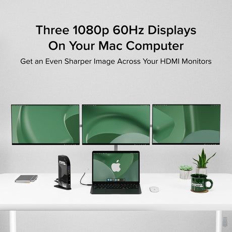 Plugable 14-in-1 USB C Docking Station with 4x HDMI, Quad Dock with 100W Charging, 4x HDMI Displays — UD-3900C4