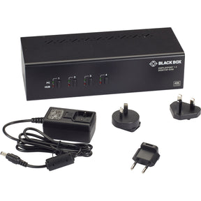 Black Box KVM Switch - Dual-Monitor, DisplayPort 1.2, 4K 60Hz, USB 3.0 Hub, Audio — KV6224DP