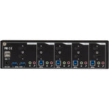 Black Box KVM Switch - Dual-Monitor, DisplayPort 1.2, 4K 60Hz, USB 3.0 Hub, Audio — KV6224DP