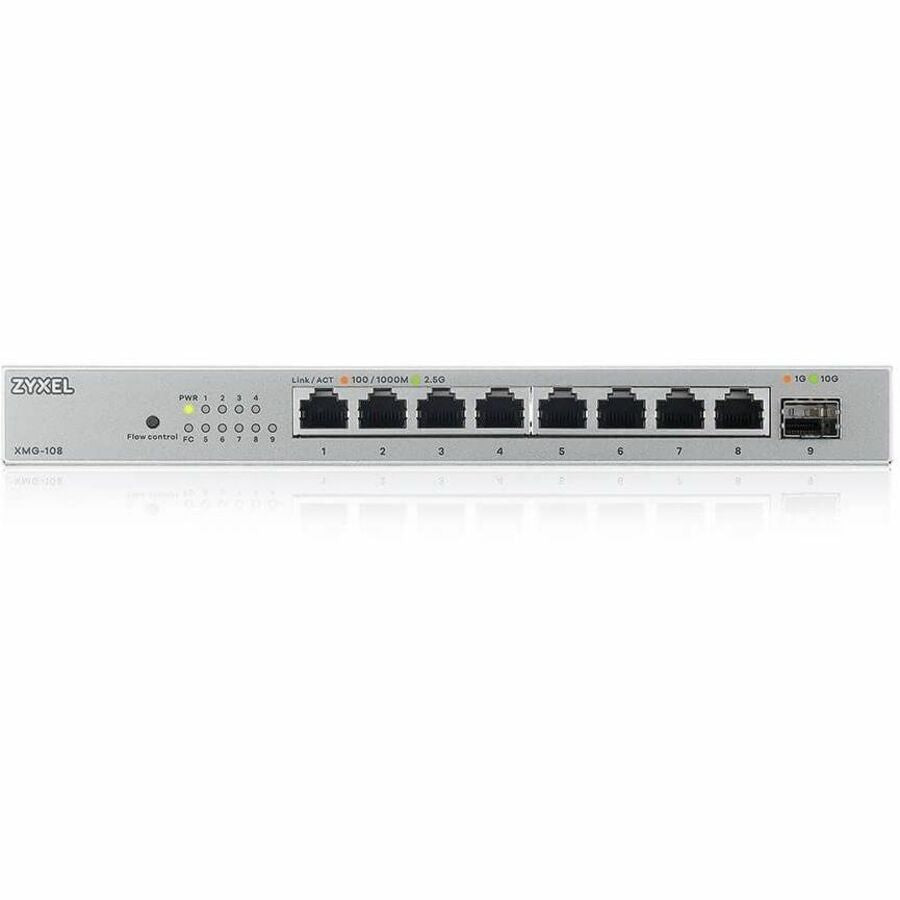ZYXEL 8-Port 2.5G Unmanaged Switch with 10G Uplink — XMG108