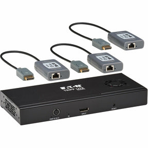 Eaton Tripp Lite Series 3-Port DisplayPort to DisplayPort Splitter/Extender Kit over Cat6, MST Hub, 8K/4K 60 Hz, DP 1.4, Up to 230 ft. (70 m), TAA — B156E-003-8K-K