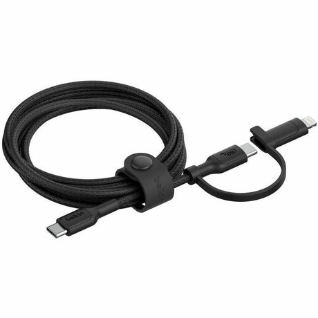 Belkin BoostCharge Pro 2-in-1 Cable with USB-C and Lightning Connector — CAC003fq1.5MBK