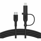 Belkin BoostCharge Pro 2-in-1 Cable with USB-C and Lightning Connector — CAC003fq1.5MBK
