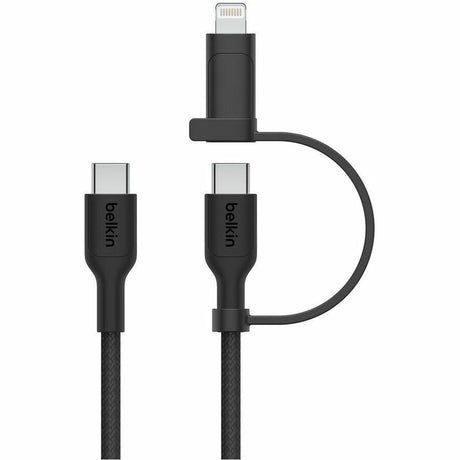 Belkin BoostCharge Pro 2-in-1 Cable with USB-C and Lightning Connector — CAC003fq1.5MBK