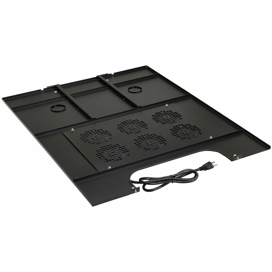 Eaton Tripp Lite Series SmartRack Roof-Mounted Fan Panel for Wide Rack Enclosure Cabinets - 6 120V Fans, 630 CFM, 5-15P Plug — SRFANROOFWD