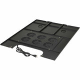 Eaton Tripp Lite Series SmartRack Roof-Mounted Fan Panel for Wide Rack Enclosure Cabinets - 6 120V Fans, 630 CFM, 5-15P Plug — SRFANROOFWD