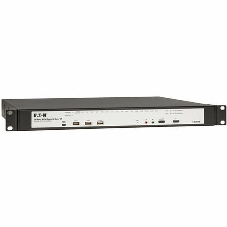 Eaton 16-Port Cat5e KVM over IP Switch - Virtual Media, 4 Users (Remote + 1 Local Port), HDMI Output, 1U Rack-Mount, TAA — B064-016-04-IPH
