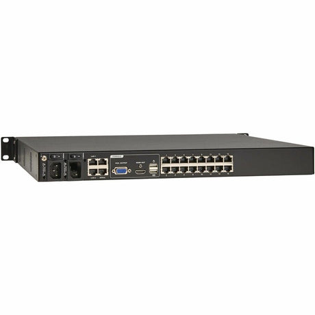 Eaton 16-Port Cat5e KVM over IP Switch - Virtual Media, 4 Users (Remote + 1 Local Port), HDMI Output, 1U Rack-Mount, TAA — B064-016-04-IPH