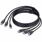 StarTech.com 6ft (1.8m) Dual-DisplayPort and USB 5Gbps KVM Cable, 4K 60Hz, Universally Compatible Combo Cable for KVM Switches — DDU1226-KVM-CABLE