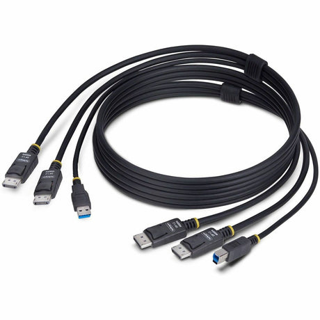 StarTech.com 6ft (1.8m) Dual-DisplayPort and USB 5Gbps KVM Cable, 4K 60Hz, Universally Compatible Combo Cable for KVM Switches — DDU1226-KVM-CABLE