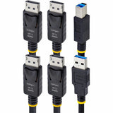 StarTech.com 6ft (1.8m) Dual-DisplayPort and USB 5Gbps KVM Cable, 4K 60Hz, Universally Compatible Combo Cable for KVM Switches — DDU1226-KVM-CABLE