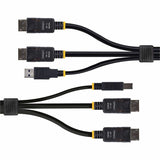 StarTech.com 6ft (1.8m) Dual-DisplayPort and USB 5Gbps KVM Cable, 4K 60Hz, Universally Compatible Combo Cable for KVM Switches — DDU1226-KVM-CABLE