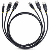 StarTech.com 6ft (1.8m) Dual-DisplayPort and USB 5Gbps KVM Cable, 4K 60Hz, Universally Compatible Combo Cable for KVM Switches — DDU1226-KVM-CABLE