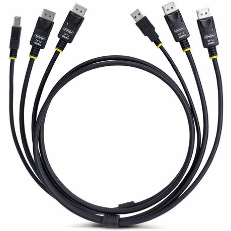 StarTech.com 6ft (1.8m) Dual-DisplayPort and USB 5Gbps KVM Cable, 4K 60Hz, Universally Compatible Combo Cable for KVM Switches — DDU1226-KVM-CABLE